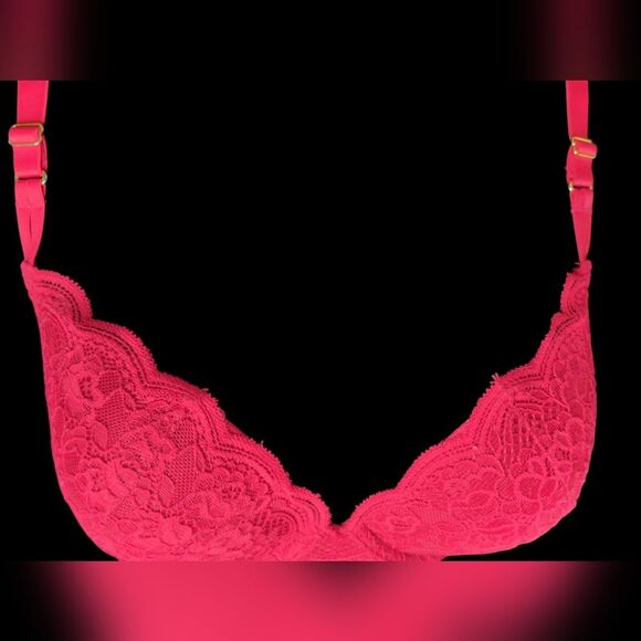 Joyspun Red Lace Push-Up Bra – Size 36C - Picture 4 of 5